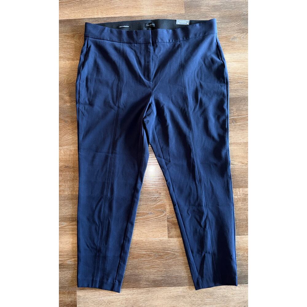 Talbots Portland Pant Navy Blue 20W NWT Slim Ankle Trouser